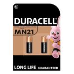 2 x Duracell MN21 A23 12V Alkaline Batteries 23A LRV08 K23A E23A V23GA 12 Volt