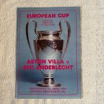 Aston Villa European Cup Semi-Final 1st Leg RFC Anderlecht Programme 7th Apr 82