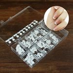 100 Pcs False Short French Nail Tips Fake Nails Art Acrylic For Nail Gel Polish