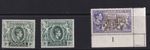Jamaica Stamps 1938 - 1950 10/-; £1 Hinged Mint SG133;133aa;133b CV £89