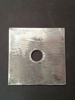 Mild Steel 100 x 100 x 3mm or 4mm 20mm Hole Square Washer ,lots of 10,15,20,30