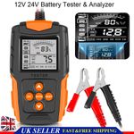 12V 24V Car Load Battery Tester Digital Analyzer Diagnostic Tool LCD Screen UK