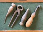 Antique Cobblers Leather Workers Tool Set Barn Find Vintage