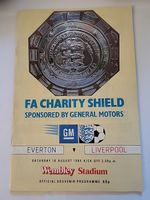 1984 FA Charity Shield Everton v Liverpool Official Programme