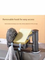 Maizoon Built-In ABS Kitchen Sink Soap Dispenser, Sponge Rack, Hook, Tube