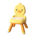 Kids Dining Chair Prevent Slip Foldable Backrest Multifunctional Cartoon Baby