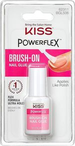 KISS Powerflex Brush On Nail Glue Flex Formula for Ultra Hold of False Nails