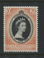 British KUT Kenya 1953 Coronation 20c SG165 MNH (S818)