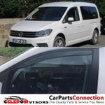 2X OEM Front Wind Deflectors VW Caddy mk3 2door or MK4 2004-2026 +Clips UK