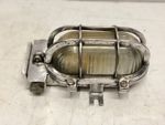 Authentic Antique Eletronaval Aluminium Bulkhead Light Vintage Wall Mount