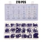 Power Steering Fluid O-Ring Washer High-temperature Resistant 270PCS Rubber