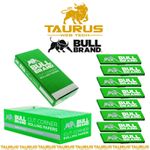 1000 x BULL BRAND Green Cut Corners Rolling PAPER Rizla Filter Cigarette Smoking
