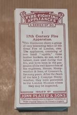 1991 John Players Fire Fighting Equipment Cigarette Card Complete Set