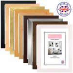A1 A2 A3 A4 A5 BLACK Picture Frames Wood Effect White Photo Poster Frame Oak