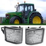 Pair LED Front Corner Light For John Deere 6500 6900 6910 7200 7210 7400 AL78177