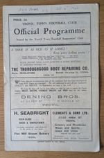 Rare Yeovil Town Vs Vis Alkmaar Holland Circa 1946 - 47 Tour Football Programme