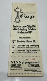 Rare Leicester City Competition Programme 1976 - Very Low Run - Excellent Cond