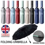 Extra Strength Foldable 24 Rods Umbrella Fully Automatic Large UV/Rain Protect