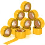 12 Pack Flagging Tape - Yellow - Total 3600 ft Non-Adhesive Plastic Ribbon