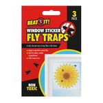 Fly Stickers,Window Traps, Sticky Bug Catchers,Indoor/Outdoor/Greenhouse Sheets