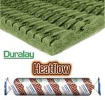 Duralay Heatflow Sponge Rubber Carpet Underlay Under Floor Heating 10m2 0.75tog