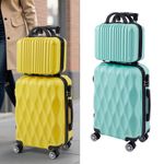 4 Wheel Suitcase 28" 20" 14" Hard Shell Expandable Luggage Trolley Travel Case