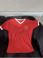 1977 Liverpool FC European Cup Rome Signed Football Shirt, Retired Players COA