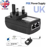 48V UK POE Power Supply POE Injector Adapter Power over Ethernet Wall Plug