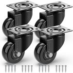 4 x Heavy Duty 50mm 200kg Swivel Castor Wheels Furniture Caster Without Brake UK