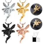 Angel Urn Keepsake Pendant Memorial Necklace Cremation Ashes Jewellery Charm