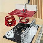 Woodworking Router Lift Aluminum Table Insert Plate Miter Gauge Trimming Worktop