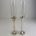Vera Wang Wedgwood Elegant Champagne Flutes Set Of Two Glasses