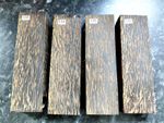 BLACK PALM / PALMWOOD knife scales / tool handle block / carving blank