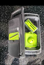 Manual Multi-Functional Food Slicer Set 11pc with Inserts & Container Grey/Green