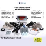 Heavy Duty Floor Scale Kit 5000 lb Load Cell Platform Weighing System