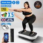 120Levels Vibration Plate Quiet Compact Vibration Plate Exercise Machine Home UK