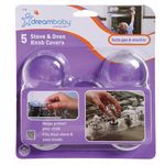 DREAM BABY STOVE KNOB COVERS PACK OF  5 CLEAR L730