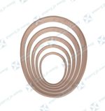 OVOID SHAMANIC DRUM HOOPS, EGG SHAPE MEDICINE DRUM RING, NATIVE FRAME DRUM SHELL