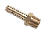 BRASS MALE BSPT HOSE TAIL FITTINGS - 1/8" TO 2" - WATER, FUEL, GAS, OIL HOSETAIL