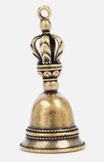 Brass Handle Loud Hand Bell Small Hand Bell for Weddings, School Classroom Game