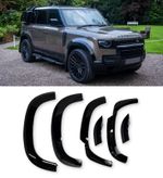 WHEEL ARCHES FENDER FLARES GLOSS BLACK FOR LAND ROVER DEFENDER L663 110 2020+