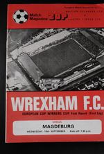 Wrexham v Magdeburg, European Cup Winners Cup 1st Rnd  19th September 1979