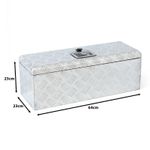 33L Trailer Truck Aluminium Lockable Tool Box +2 Keys Tool Chest Locker Storage