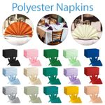 Cloth Napkins Fabric Dinner Party Washable Polyester Cotton Table Napkins 50cm