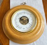 Barigo German Made Wooden Wall Mount Aneroid Barometer Scientific Instrument
