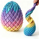 3D Printed Dragon Egg Fidget Toy Flexible Desk Ornament