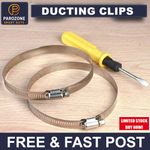 4 inch/ 100mm Duct Jubilee Clip Clamp for Flexible Ducting Hose Pipe Ventilation