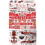 Ferrari F1 F2004 Barrichello Period-Correct Livery Sticker Set for LEGO 11375
