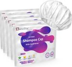 5pk -Omnitex Premium Rinse Free Shampoo Cap Microwaveable With Conditioner