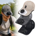 2026 Solar Rechargeable Peak Cap USB & Solar Powered Fan Hat Baseball Cap New 